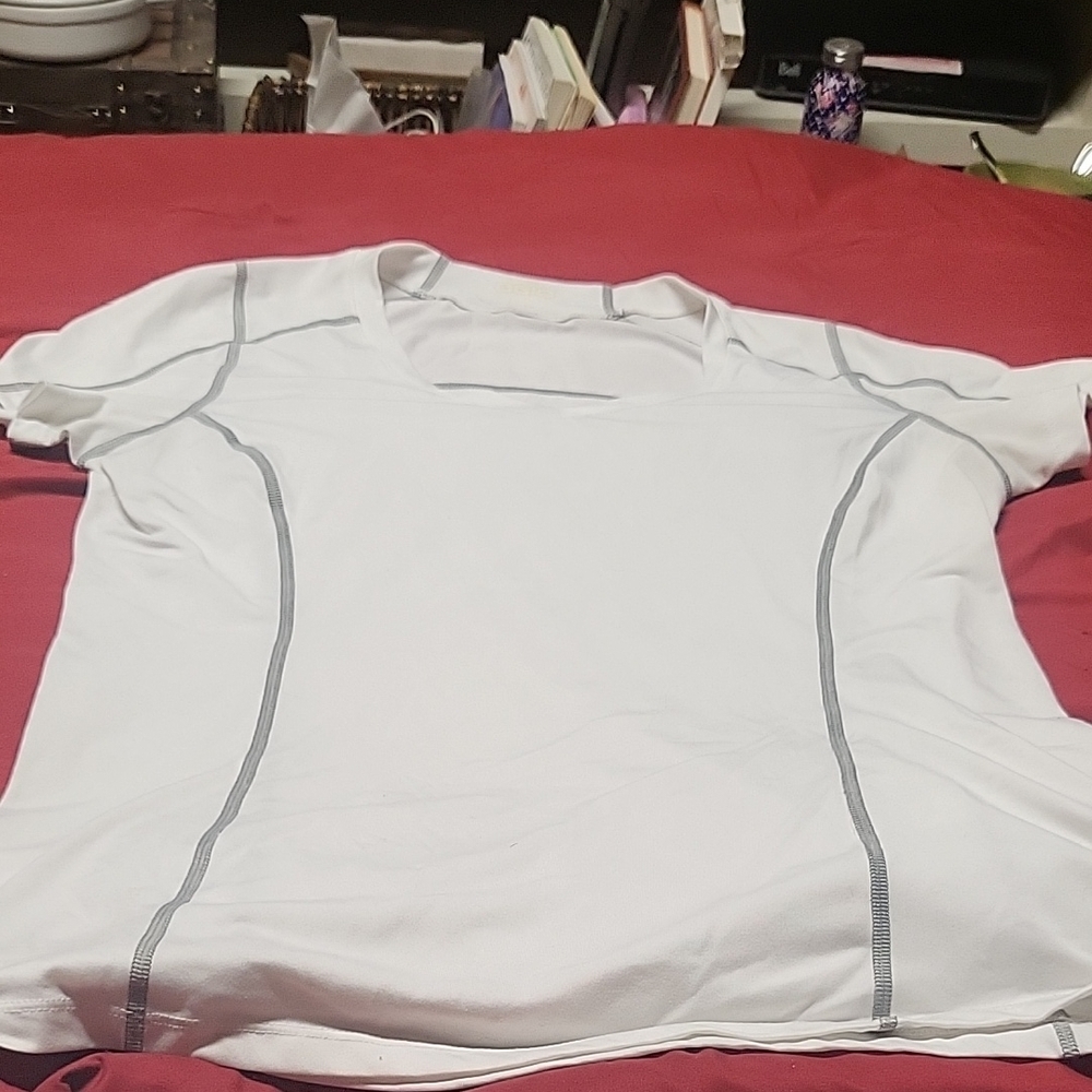 ***5/$20***OGIO Women's Short Sleeve Tee - White with Gray Accents